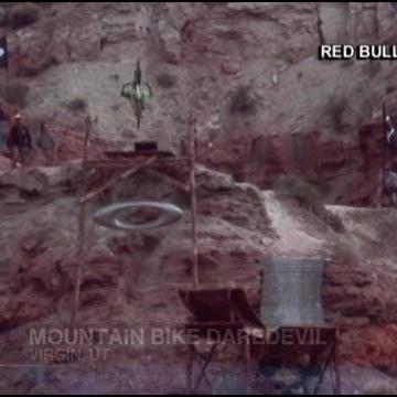 Man makes history with mountain bike stunt